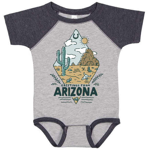 Arizona Diamond Baseball Baby Onesie-CA LIMITED