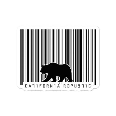 Barcode Bear Decal-CA LIMITED