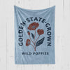 CA Wild Poppies Blanket-CA LIMITED