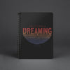 California Dreaming Stripes Black Spiral Notebook-CA LIMITED