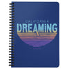 California Dreaming Stripes Blue Spiral Notebook-CA LIMITED