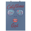 California Girl Glasses Blue Poster-CA LIMITED