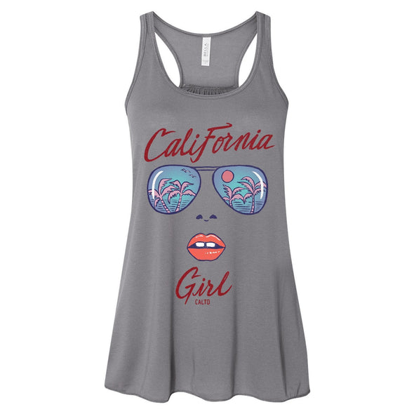 California Girl Glasses Flowy Tank-CA LIMITED