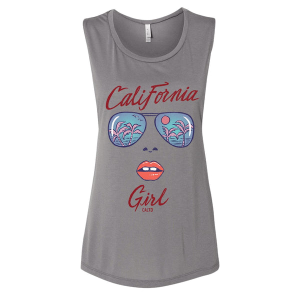 California Girl Glasses Muscle Tank-CA LIMITED