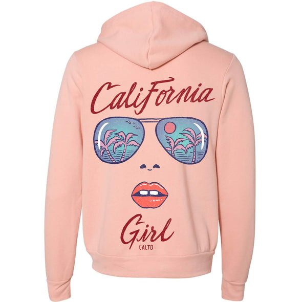 California Girl Glasses Zipper Hoodie-CA LIMITED