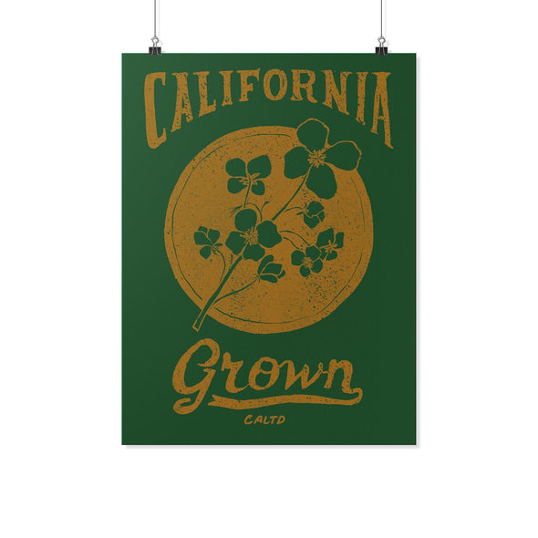 California Grown Circle Green Poster-CA LIMITED