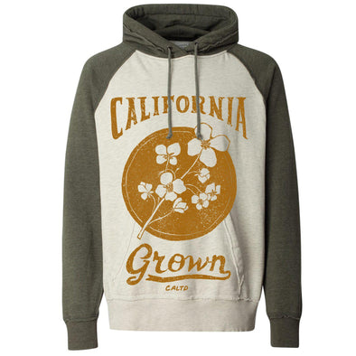 California Grown Circle Raglan Hoodie-CA LIMITED