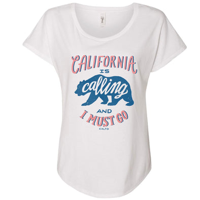 California Is Calling white dolman-CA LIMITED