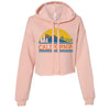 California Mountains Cropped Hoodie-CA LIMITED