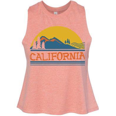 California Mountains Cropped Tank-CA LIMITED