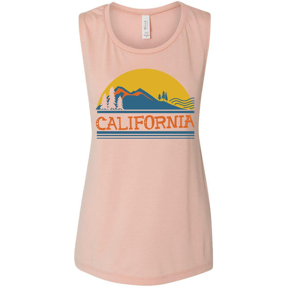 California Mountains Muscle Tank-CA LIMITED