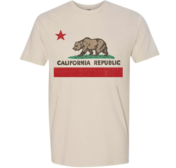 California Republic State Flag Tee-CA LIMITED