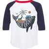 California Whale Toddler Baseball Tee-CA LIMITED