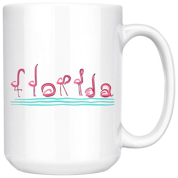Curvy Flamingos FL Ceramic Mug-CA LIMITED