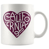 Curvy Heart Purple Mug-CA LIMITED