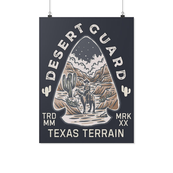 Desert Guard Texas Dark Blue Poster-CA LIMITED