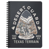 Desert Guard Texas Dark Blue Spiral Notebook-CA LIMITED