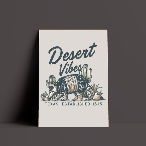 Desert Vibes Texas Cream Poster-CA LIMITED
