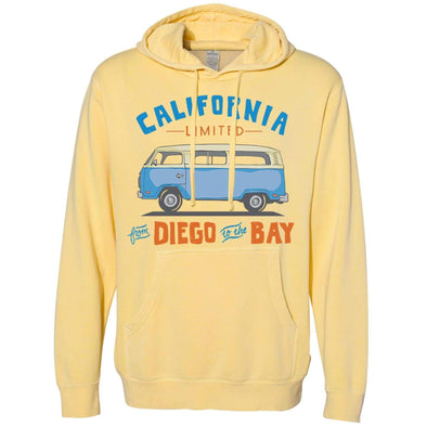 Diego to the Bay Pullover Hoodie-CA LIMITED