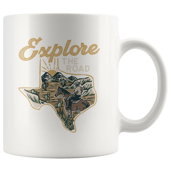 Explore the Road Texas Ceramic Mug-CA LIMITED