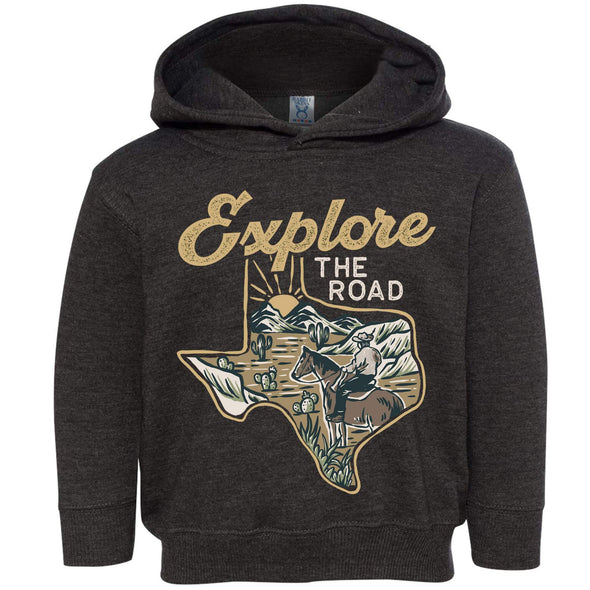 Explore the Road Texas Toddlers Hoodie-CA LIMITED