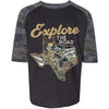 Explore the Road Texas Youth Baseball Tee-CA LIMITED