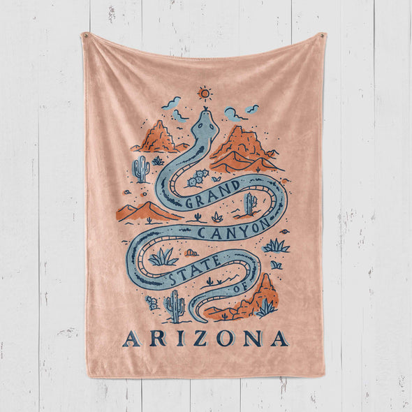Grand Canyon Snake Arizona Blanket-CA LIMITED