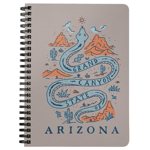 Grand Canyon Snake Arizona Brown Beige Notebook-CA LIMITED