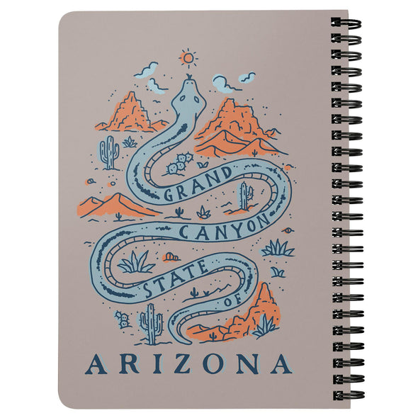 Grand Canyon Snake Arizona Brown Beige Notebook-CA LIMITED