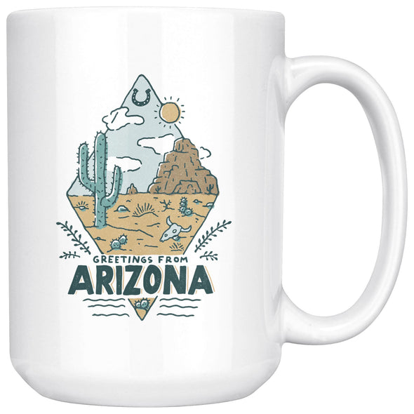 Greetings From Arizona Ceramic Mug-CA LIMITED