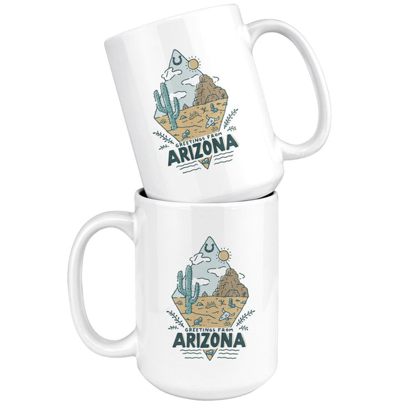 Greetings From Arizona Ceramic Mug-CA LIMITED