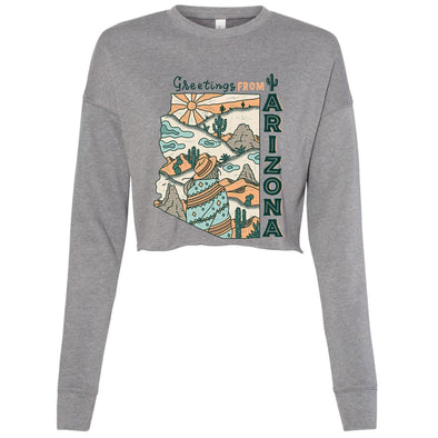 Greetings from Arizona Cropped Sweater-CA LIMITED
