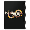Groovy California Black Spiral Notebook-CA LIMITED