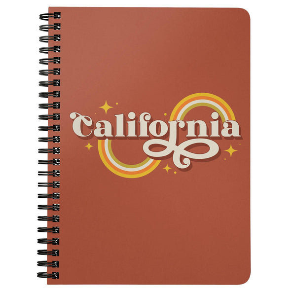 Groovy California Brick Spiral Notebook-CA LIMITED