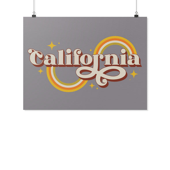 Groovy California Grey Poster-CA LIMITED