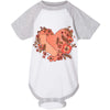 Heart State Baseball Baby Onesie-CA LIMITED