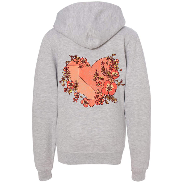 Heart State Youth Zip Up Hoodie-CA LIMITED