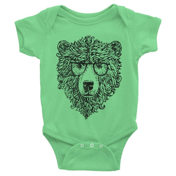 Hipster Bear Baby Onesie-CA LIMITED