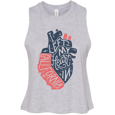 I Left My Heart In CA Cropped Tank-CA LIMITED