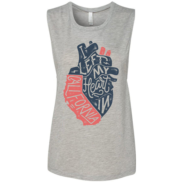 I Left My Heart In CA Muscle Tank-CA LIMITED