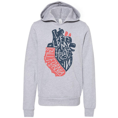 I Left My Heart In CA Youth Hoodie-CA LIMITED
