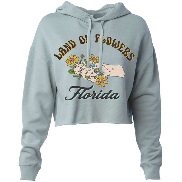 Land of Flowers Florida Cropped Hoodie