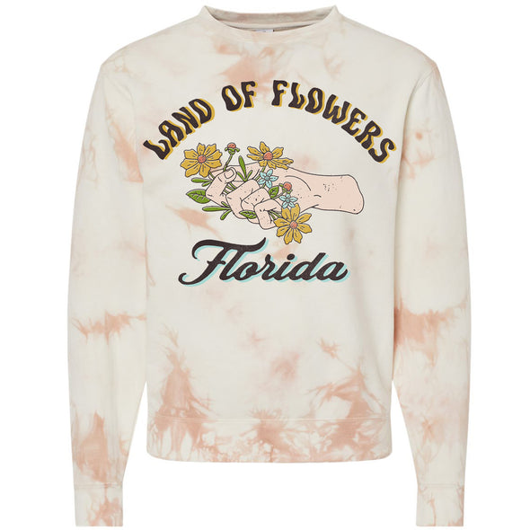 Land of Flowers Tie Dye Florida Sweater