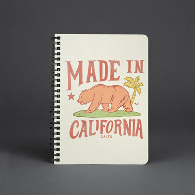 Made in California Cream Spiral Notebook-CA LIMITED