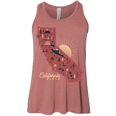 Map CA Love Youth Flowy Tank-CA LIMITED