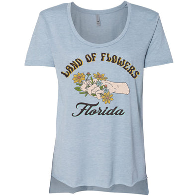 Land of Flowers Florida High Low Top