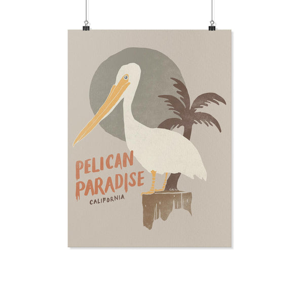 Pelican Paradise Cream Poster-CA LIMITED