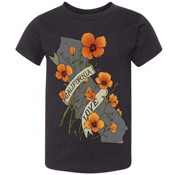 Poppies CA Love Toddlers Tee-CA LIMITED