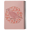 Poppy Quail Pink Spiral Notebook-CA LIMITED