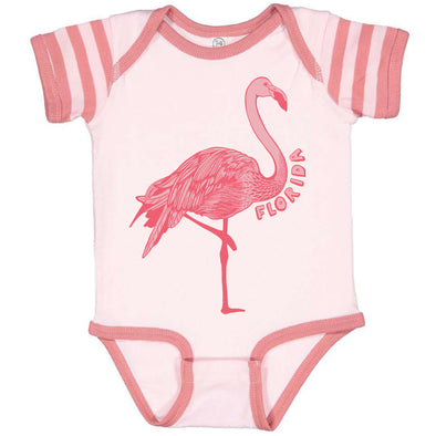 Flamingo Florida Baby Onesie